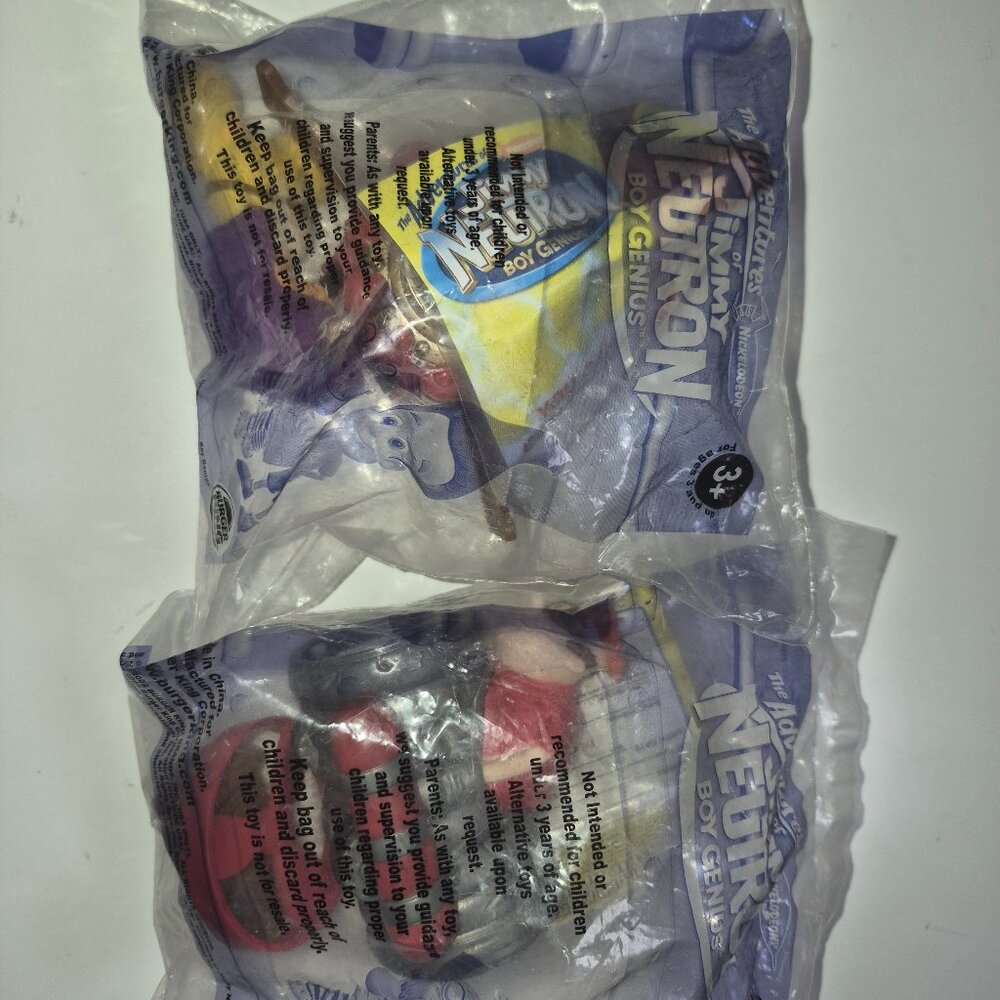 vintage 2002 The Adventures of Jimmy Neutron: Boy Genius collectible toys